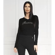 Swetry damskie - GUESS Sweter PASCALE VN LS | Regular Fit - miniaturka - grafika 1