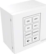 Inne akcesoria audio-wideo - Vision VISION Techconnect Faceplate Steuermodul - LEBENSLANGE GARANTIE - 8 Tasten - lernt Infrarot-Fernbedienungscodes von anderen Fernbedienungen - unterstutzt RS-232, 12V-Ausloser, Planung - mehrere Befehle pro Taste - Doppelraummodul - 1-fach britisch - miniaturka - grafika 1