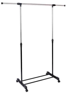 Regukowany czarny wieszak na kółkach M4-F88 - Wieszaki i stojaki - miniaturka - grafika 1