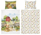 Pościel dla dzieci - Pościel bawełniana dziecięca 90x120 5140a zwierzęta na farmie - miniaturka - grafika 1