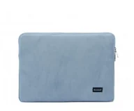 Torby na laptopy - Bombata Velvet Sleeve 13-14" niebieski E00871-40 - miniaturka - grafika 1
