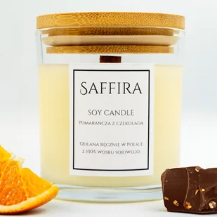 Świeca sojowa – Pomarańcza z czekoladą - 180ml - Świece - miniaturka - grafika 1