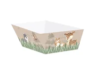 Dekoracje i nakrycia stołu na imprezę - Pudełka na chipsy leśne zwierzątka kraft, 4 szt. - miniaturka - grafika 1