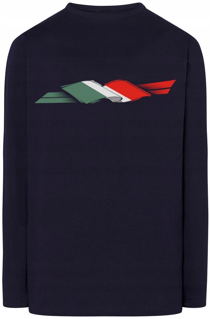 Flaga Włoch Męska Bluza Longsleeve Rozm.XXL