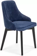 Krzesła - Halmar Krzesło z czarnymi nogami do salonu TOLEDO 3 - granatowy - miniaturka - grafika 1