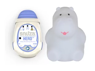 Snuza Monitor oddechu HERO MD + Hipcio MIA Lampka nocna LED dla dziecka - Elektroniczne nianie i monitory oddechu - miniaturka - grafika 1