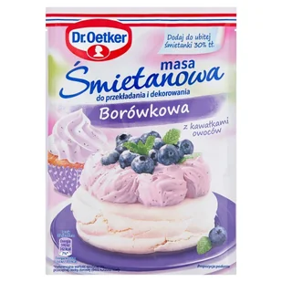 Dr. Oetker Masa śmietanowa borówkowa 65 g - Dodatki do ciast w proszku - miniaturka - grafika 1