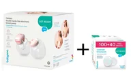 Laktatory - BabyOno, Twinny, laktator elektryczny muszlowy, podwójny, + Comfort, wkładki laktacyjne, 140 szt. - miniaturka - grafika 1