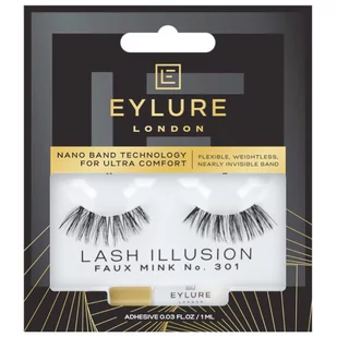 EYLURE - LASH ILLUSION - NO 301 - FAUX MINK - Rzęsy na pasku z klejem - Sztuczne rzęsy i akcesoria - miniaturka - grafika 1