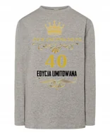 Koszulki męskie - Longsleeve męski Urodzinowy 40 Lat r.L - miniaturka - grafika 1