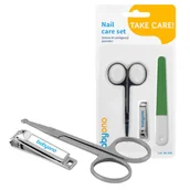 Inne akcesoria do pielęgnacji dzieci - Babyono Bezpieczny Zestaw Do Paznokci Dla Dzieci I Niemowląt Zielony - miniaturka - grafika 1