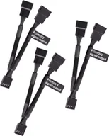 Kable komputerowe i do monitorów - Thermaltake 4-pin - 4-pin x2, 0.11m, Czarny AC-060-CO1OTN-F1 - miniaturka - grafika 1