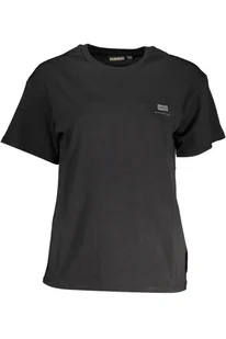 DAMSKI T-SHIRT Z KRÓTKIM RĘKAWEM NAPAPIJRI CZARNY - Napapijri - Koszulki i topy damskie - miniaturka - grafika 1