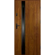 Drzwi zewnętrzne - O.K.DOORS Drzwi stalowe zewnętrzne wejściowe Adriana 68 V3 złoty dąb 90 prawe - miniaturka - grafika 1