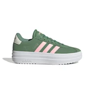 Buty sportowe damskie - Damskie Buty ADIDAS VL COURT BOLD IH0365 – Zielony - miniaturka - grafika 1