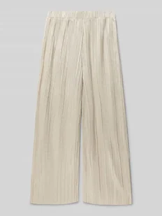 Spodnie materiałowe z szeroką nogawką i elastycznym pasem - Spodnie i spodenki dla chłopców - miniaturka - grafika 1