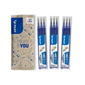 Wkłady do długopisów - 9x Wymazywalny wkład PILOT Frixion 0,7 niebieski - miniaturka - grafika 1