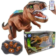 Zabawki interaktywne dla dzieci - ZDALNIE STEROWANY DINOZAUR LED RYK TANIEC TRYB WALKI NA PILOTA Prezent Dla Chłopca Wnuczka Syna + EBOOK-2 - miniaturka - grafika 1