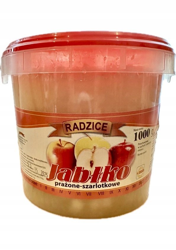 Jabłko prażone szarlotkowe kostka 85% 1kg Przetwórnia Radzice