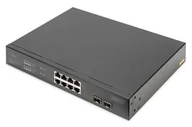 Pozostałe akcesoria sieciowe - Digitus Przełącznik Gigabit Ethernet z 8 portami PoE i 2 portami SFP UPLINK, dostępna moc PoE: 140 W - miniaturka - grafika 1