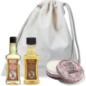 Zestawy kosmetyków męskich - Zestaw prezentowy do stylizacji włosów marki Reuzel - Szampon, prestyler i pomada Reuzel Pink - miniaturka - grafika 1