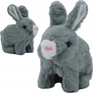 Zabawki interaktywne dla dzieci - Skleplolki KRÓLIK MASKOTKA ZAJĄC ZABAWKI INTERAKTYWNE SZARY - miniaturka - grafika 1