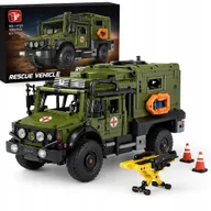 Klocki - KLOCKI Karetka Wojskowa Bojowy Pojazd Wojskowy Samochód AUTO Ciężarówka Wóz - miniaturka - grafika 1