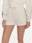 Spodenki damskie - Guess Szorty sportowe Britney V3GD13 KB3P2 Écru Loose Fit - miniaturka - grafika 1