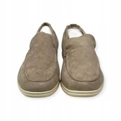 Mokasyny męskie - Mokasyny męskie zamszowe Old Money 44 - miniaturka - grafika 1