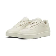 Buty trekkingowe damskie - Sneakersy Court Classy PUMA Alpine Snow Desert Dust White Beige - miniaturka - grafika 1