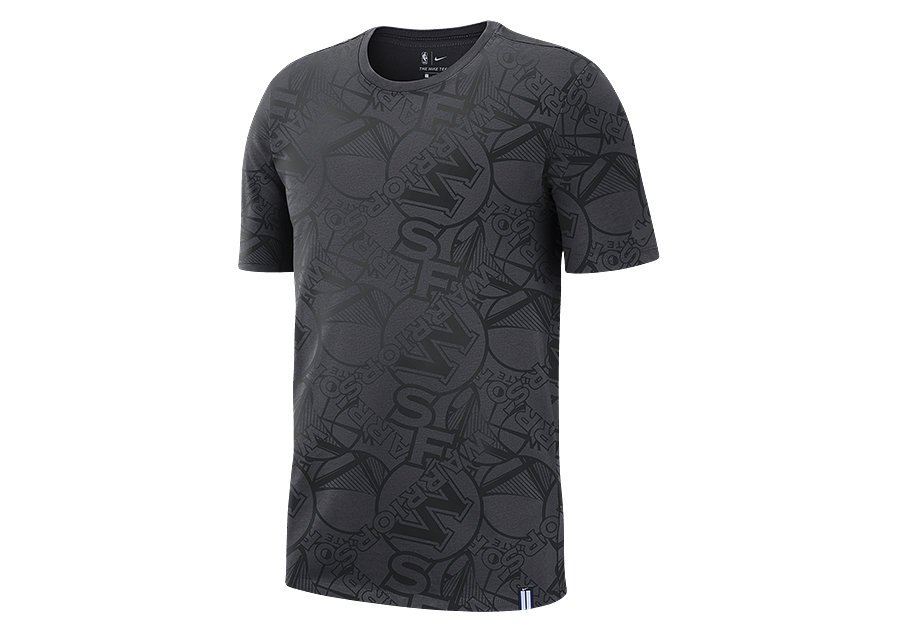 Nike Nba Golden State Warriors Tee Anthracite