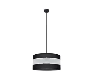 Żyrandol na lince HELEN 1xE27/60W/230V śr. 40 cm czarny/srebrny - Lampy sufitowe - miniaturka - grafika 1