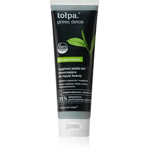 Tołpa green, detox Pasta węglowa - żel złuszczający do mycia twarzy 125ml - Żele do mycia twarzy - miniaturka - grafika 1