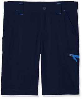 Spodnie i spodenki dla chłopców - Columbia Columbia Spodnie trekkingowe dla chłopców, Silver Ridge Novelty Short, nylon, granatowe z logo Columbia (Collegiate Navy Columbia Logo), rozmiar: 6/7, EB0010 EB0010 - grafika 1