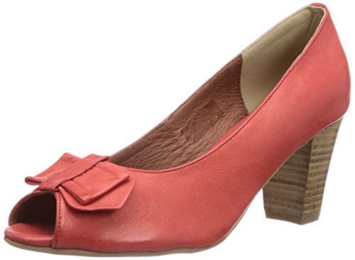 Andrea Conti 1009232021 damskie czółenka Peep-Toe Pumps, czerwony - Rot Rot 021-37 EU