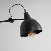 Lampy ścienne - Aldex KINKIET 1-PŁ AIDA BLACK ŁAMANY ŚREDNI BLACK 842C/1) 842C/1 - miniaturka - grafika 1