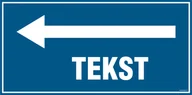 Systemy ekspozycyjne i znaki informacyjne - ZNAK NA ZAMÓWIENIE WZÓR D-012, PS - PŁYTA PCV 1MM FOTOLUMINESCENCYJNA; (800X400MM) - miniaturka - grafika 1