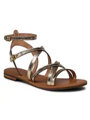 Sandały damskie - Geox Sandały D Sozy S G D15LXG 000KY C2005 Złoty - miniaturka - grafika 1