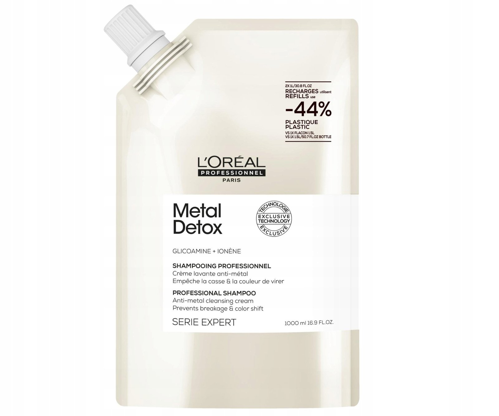 L'Oreal Metal Detox Szampon z Glikoaminą do Włosów Farbowanych Refil 1000ml