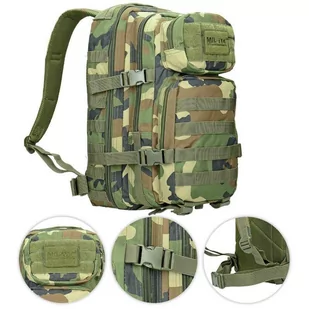 Mil-Tec Assault 20L mały WOODLAND 14002020 - Plecaki - miniaturka - grafika 2