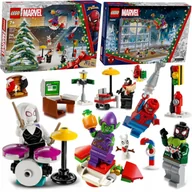Klocki - ZESTAW KLOCKÓW LEGO 246 ELEMENTÓW KALENDARZ ADWENTOWY SPIDERMAN Marvel - miniaturka - grafika 1