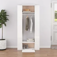 Szafy biurowe - vidaXL Szafki do przedpokoju, 2 szt., białe, materiał drewnopochodny - miniaturka - grafika 1