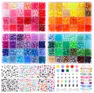 Prace ręczne dla dzieci - Zestaw Koralików do Robienia Bransoletek Biżuterii Grube Korale FR1025 - miniaturka - grafika 1