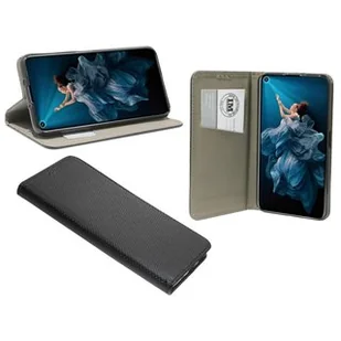 cofi1453® Etui Book "Smart" kompatybilne z Huawei Nova 5T pokrowiec na telefon etui ochronne z funkcją podstawki, miejsce na kartę czarny - Etui i futerały do telefonów - miniaturka - grafika 1