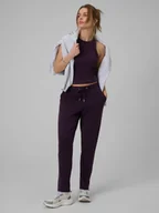 Spodnie sportowe damskie - 4F Spodnie dresowe damskie - fioletowe XXL - miniaturka - grafika 1