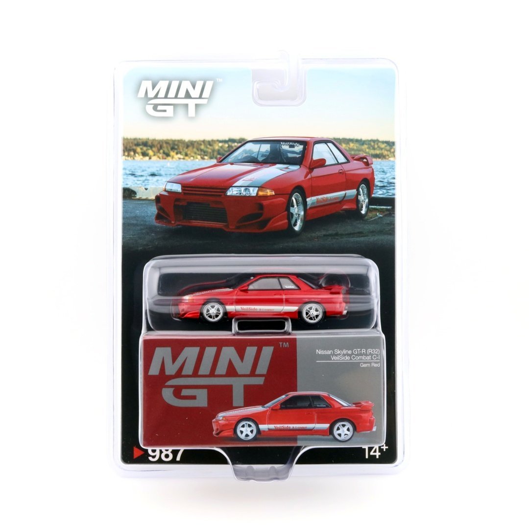 MINI GT Nissan Skyline GT-R R32 VeilSide Combat C-I Gem Red RHD MGT00987-BL MiniGT