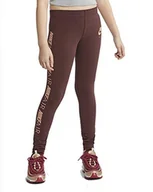 Legginsy - Nike dziewczęce legginsy Tights aq8833 fioletowy El Dorado/Rose Gold S - miniaturka - grafika 1