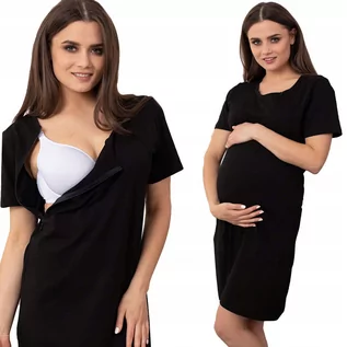 Odzież ciążowa - Koszula Nocna Ciążowa Do Karmienia Na Zamki 4XL - Formommy - grafika 1