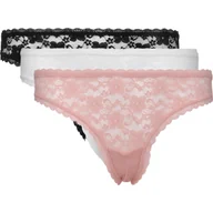 Majtki damskie - Guess Underwear Koronkowe figi 3-pack - miniaturka - grafika 1