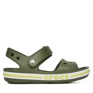 Buty dla dziewczynek - Sandały Crocs BAYABAND SANDAL T 211055-309 Zielony - miniaturka - grafika 1